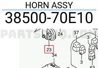 Suzuki 3850070E10 HORN ASSY