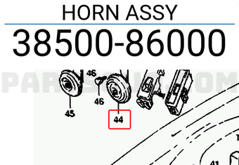 Suzuki 3850086000 HORN ASSY