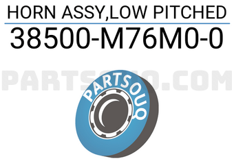 Suzuki 38500M76M00 HORN ASSY,LOW PITCHED