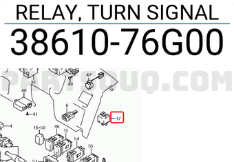 Suzuki 3861076G00 RELAY, TURN SIGNAL