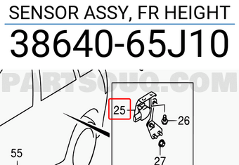 Suzuki 3864065J10 SENSOR ASSY, FR HEIGHT