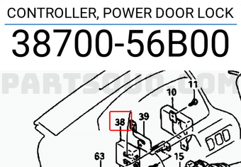 Suzuki 3870056B00 CONTROLLER, POWER DOOR LOCK