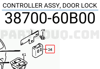 Suzuki 3870060B00 CONTROLLER ASSY, DOOR LOCK