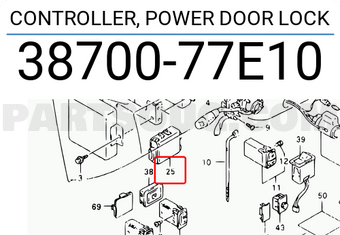 Suzuki 3870077E10 CONTROLLER, POWER DOOR LOCK