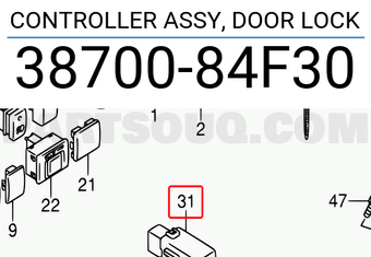 Suzuki 3870084F30 CONTROLLER ASSY, DOOR LOCK