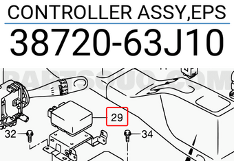 Suzuki 3872063J10 CONTROLLER ASSY,EPS