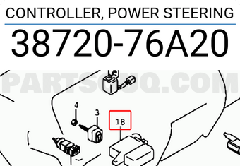 Suzuki 3872076A20 CONTROLLER, POWER STEERING