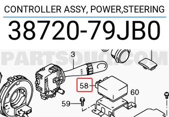 Suzuki 3872079JB0 CONTROLLER ASSY, POWER,STEERING