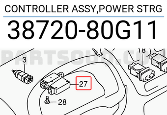 Suzuki 3872080G11 CONTROLLER ASSY,POWER STRG