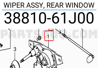 Suzuki 3881061J00 WIPER ASSY, REAR WINDOW