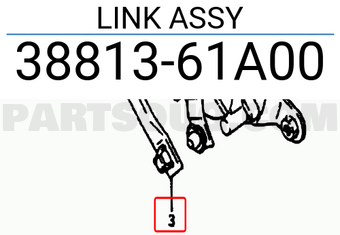 Suzuki 3881361A00 LINK ASSY