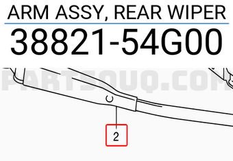 Suzuki 3882154G00 ARM ASSY, REAR WIPER