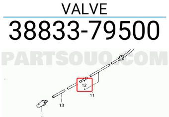 Suzuki 3883379500 VALVE