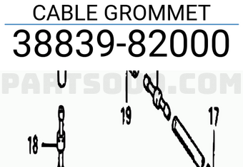 Suzuki 3883982000 CABLE GROMMET
