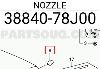 Suzuki 3884078J00 NOZZLE