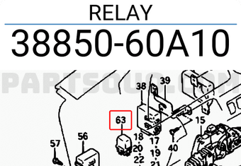 Suzuki 3885060A10 RELAY