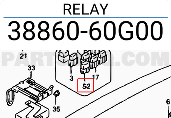 Suzuki 3886060G00 RELAY