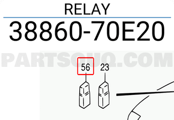 Suzuki 3886070E20 RELAY