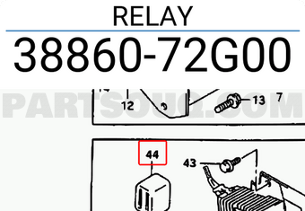 Suzuki 3886072G00 RELAY