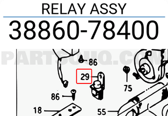 Suzuki 3886078400 RELAY ASSY