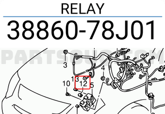 Suzuki 3886078J01 RELAY