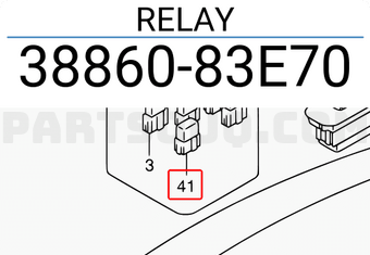 Suzuki 3886083E70 RELAY