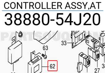 Suzuki 3888054J20 CONTROLLER ASSY,AT