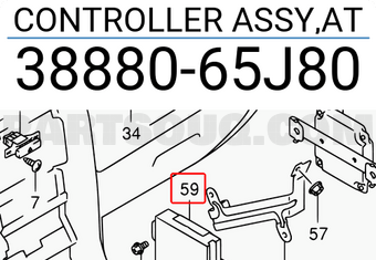 Suzuki 3888065J80 CONTROLLER ASSY,AT