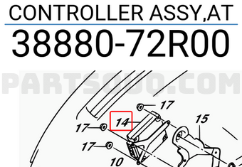 Suzuki 3888072R00 CONTROLLER ASSY,AT