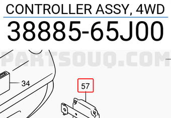 Suzuki 3888565J00 CONTROLLER ASSY, 4WD