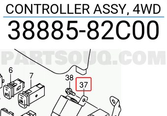 Suzuki 3888582C00 CONTROLLER ASSY, 4WD