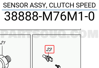 Suzuki 38888M76M10 SENSOR ASSY, CLUTCH SPEED