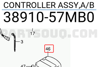 Suzuki 3891057MB0 CONTROLLER ASSY,A/B