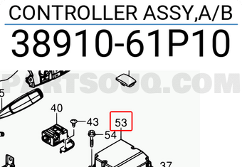 Suzuki 3891061P10 CONTROLLER ASSY,A/B