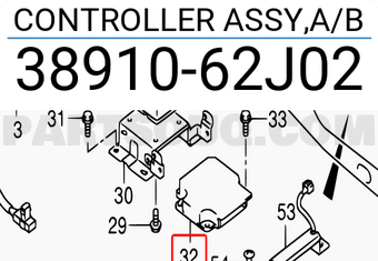 Suzuki 3891062J02 CONTROLLER ASSY,A/B