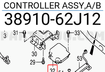 Suzuki 3891062J12 CONTROLLER ASSY,A/B