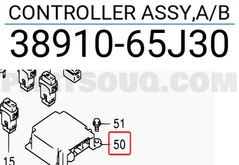 Suzuki 3891065J30 CONTROLLER ASSY,A/B