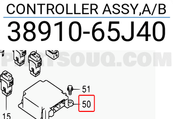 Suzuki 3891065J40 CONTROLLER ASSY,A/B