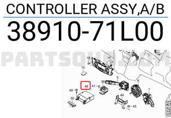 Suzuki 3891071L00 CONTROLLER ASSY,A/B