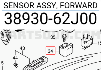 Suzuki 3893062J00 SENSOR ASSY, FORWARD