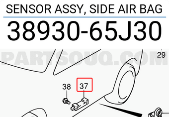 Suzuki 3893065J30 SENSOR ASSY, SIDE AIR BAG