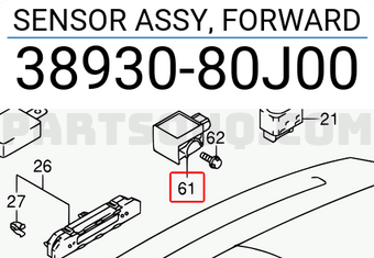 Suzuki 3893080J00 SENSOR ASSY, FORWARD