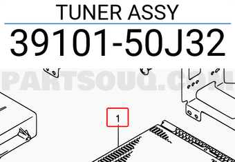 Suzuki 3910150J32 TUNER ASSY