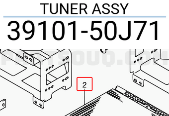 Suzuki 3910150J71 TUNER ASSY