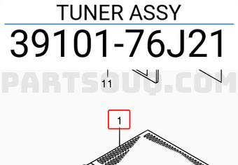 Suzuki 3910176J21 TUNER ASSY