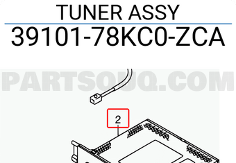 Suzuki 3910178KC0ZCA TUNER ASSY