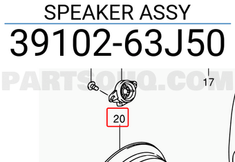 Suzuki 3910263J50 SPEAKER ASSY