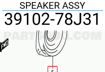 Suzuki 3910278J31 SPEAKER ASSY