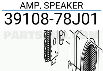 Suzuki 3910878J01 AMP, SPEAKER