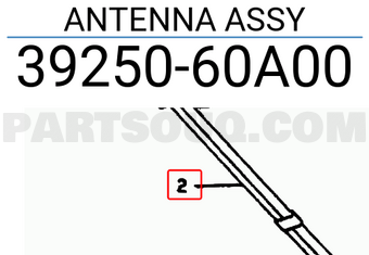 Suzuki 3925060A00 ANTENNA ASSY